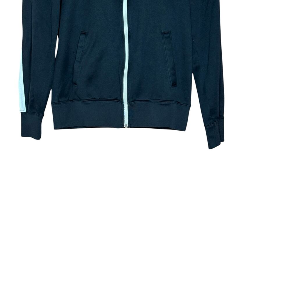 NIKE Sportswear Black Full Zip Long Sleeve Track Jacket White Stripes Women’s M - Picture 7 of 10